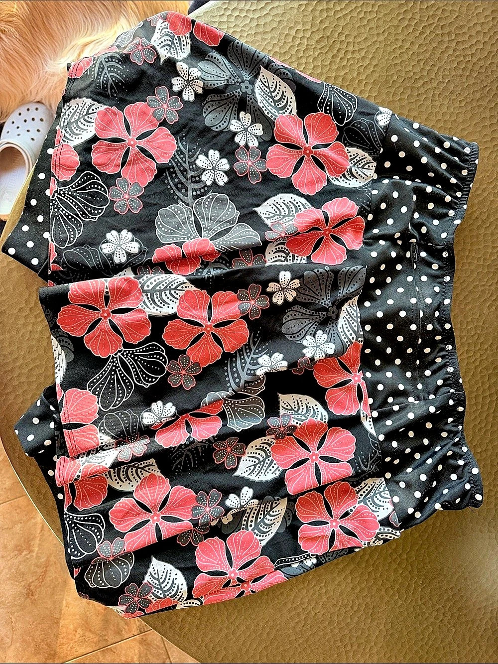 SparkleSkirts Floral Skort Black & Pink Size 2XL